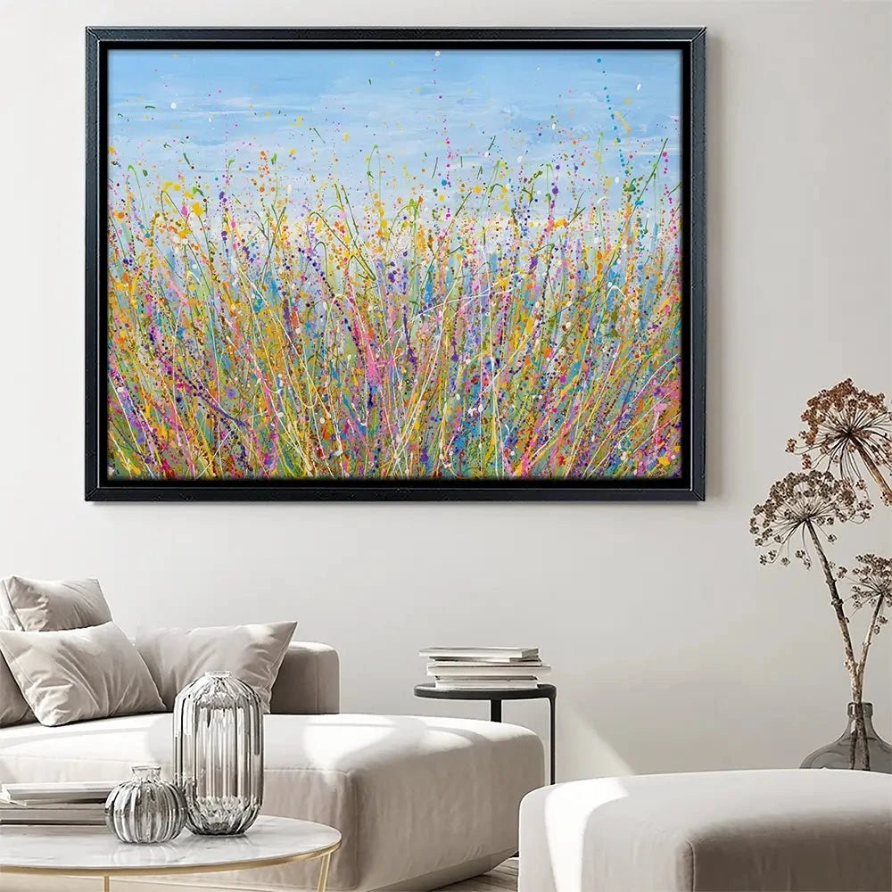 Colourful Meadow Canvas Print Colourful Meadow Canvas Print wall art product Olga Tkachyk