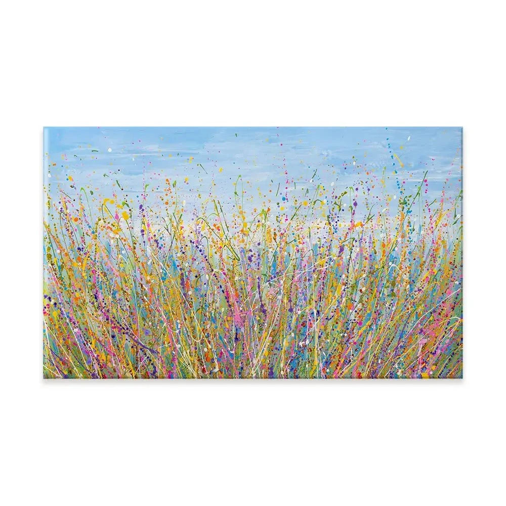 Colourful Meadow Canvas Print Colourful Meadow Canvas Print wall art product Olga Tkachyk