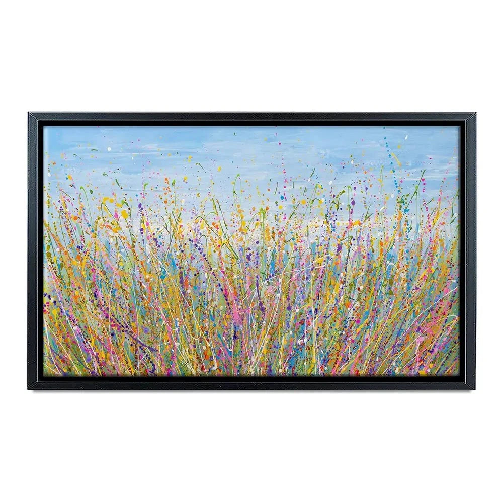 Colourful Meadow Canvas Print Colourful Meadow Canvas Print wall art product Olga Tkachyk