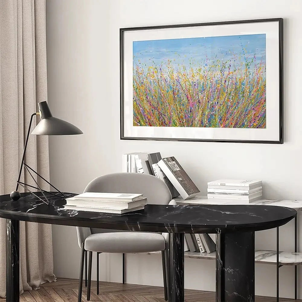 Colourful Meadow Framed Art Print Colourful Meadow Framed Art Print wall art product Olga Tkachyk