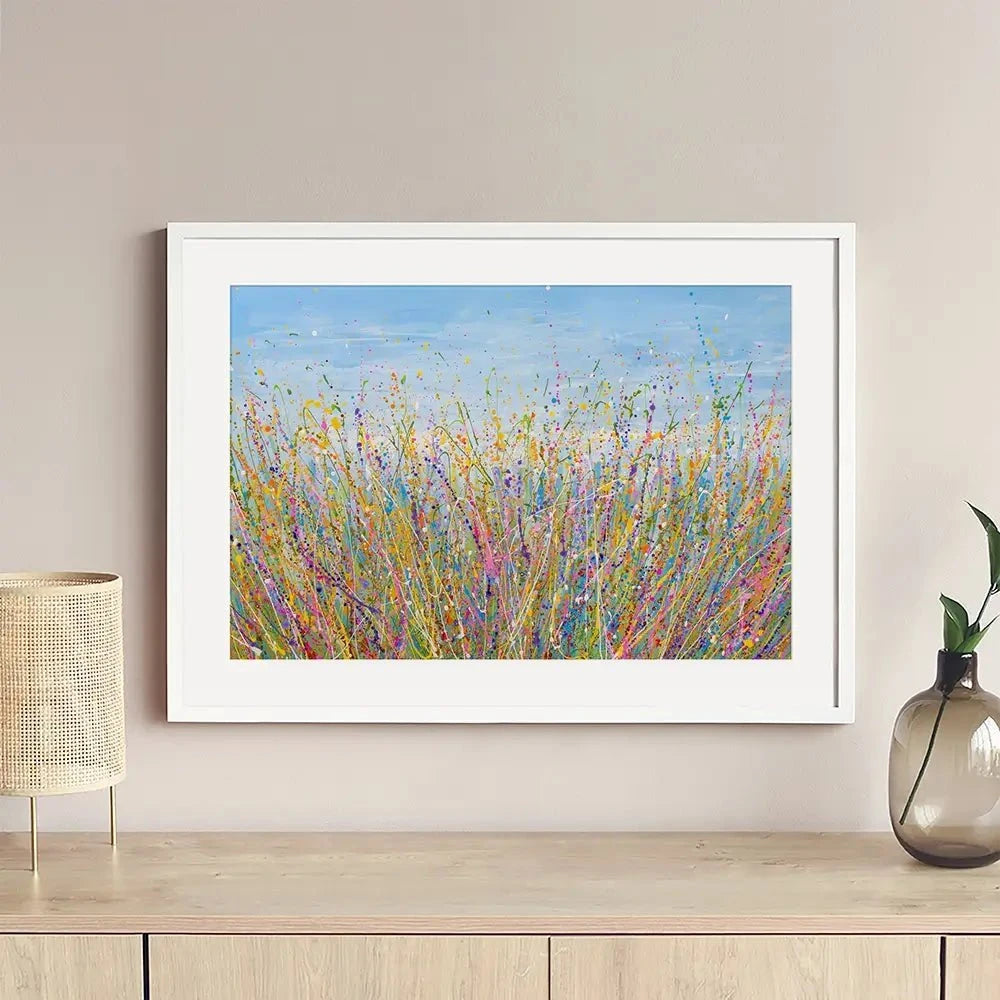 Colourful Meadow Framed Art Print Colourful Meadow Framed Art Print wall art product Olga Tkachyk