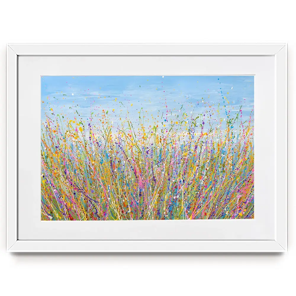 Colourful Meadow Framed Art Print Colourful Meadow Framed Art Print wall art product Olga Tkachyk