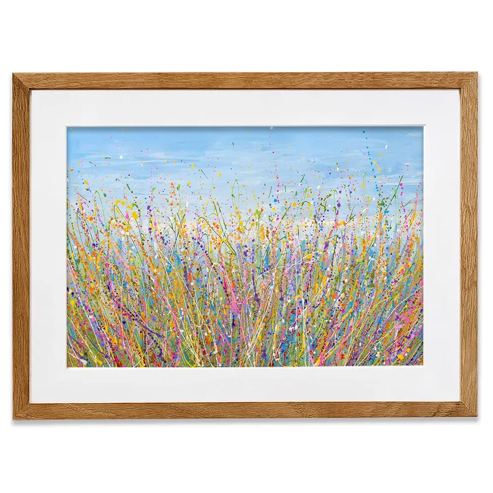 Colourful Meadow Framed Art Print Colourful Meadow Framed Art Print wall art product Olga Tkachyk
