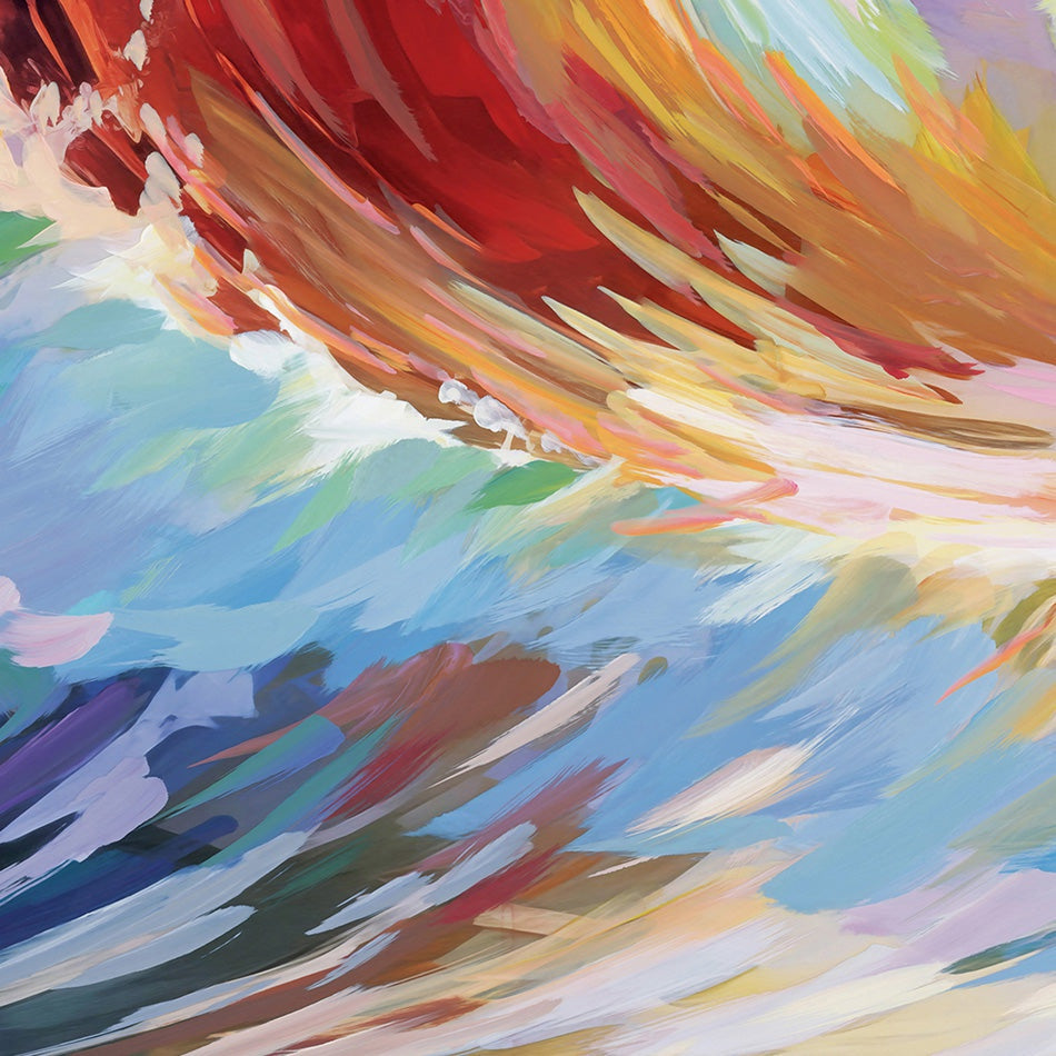Colourful Ocean Waves In California Art Print Colourful Ocean Waves In California Art Print wall art product Leon Devenice