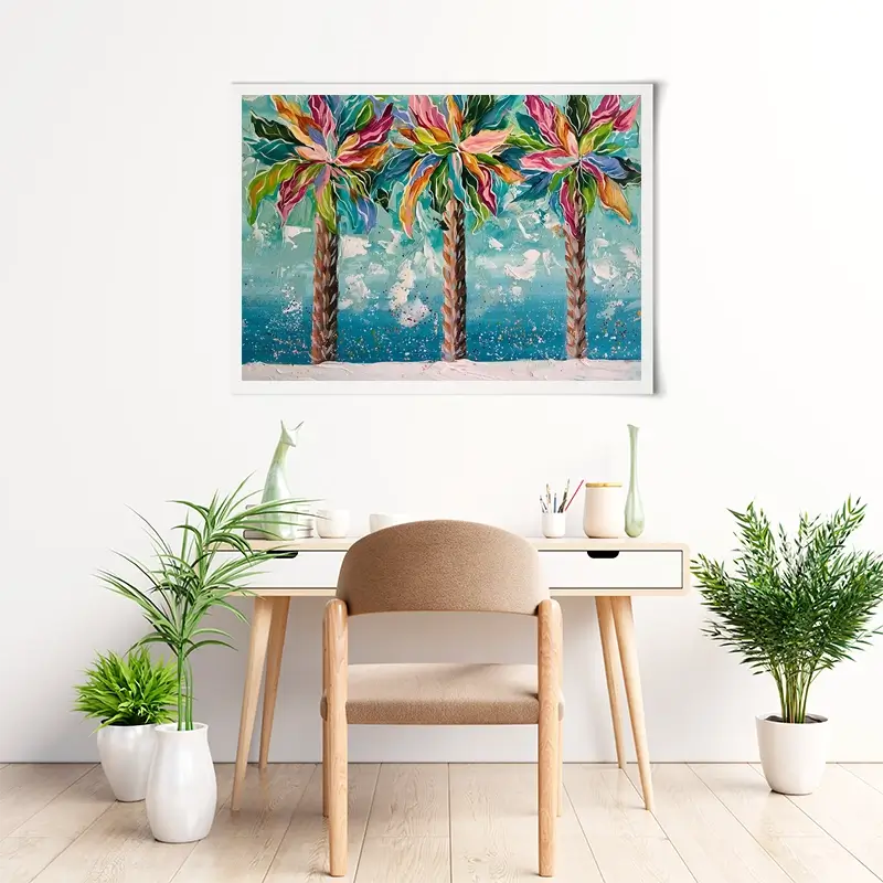 Colourful Palms Art Print Colourful Palms Art Print wall art product Estelle Grengs - Independent