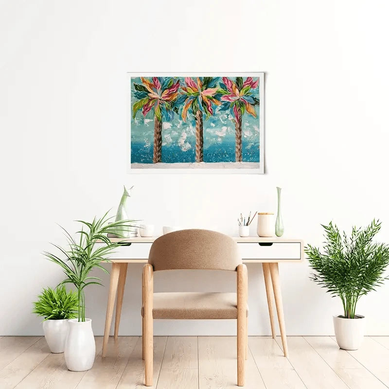 Colourful Palms Art Print Colourful Palms Art Print wall art product Estelle Grengs - Independent