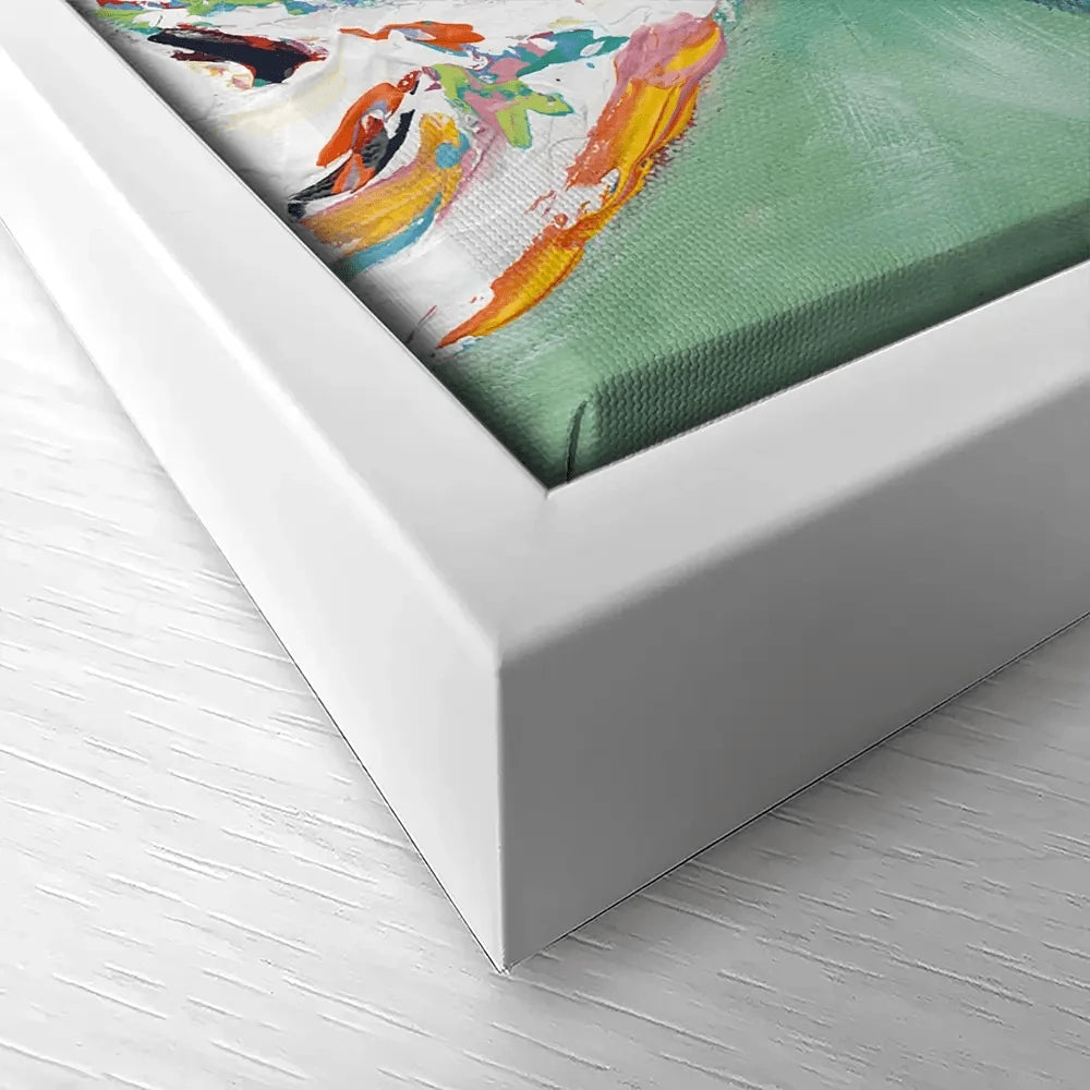 Colourful Piggy Canvas Print Colourful Piggy Canvas Print wall art product Carolee Vitaletti