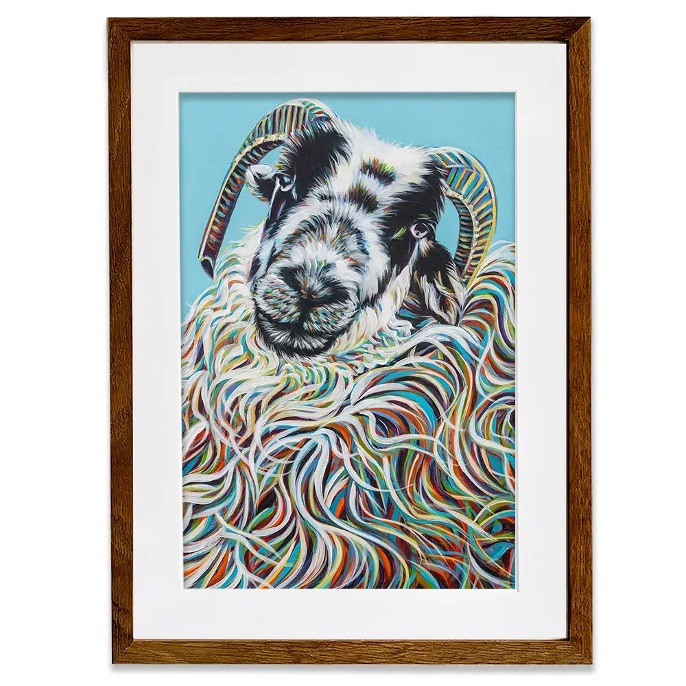 Colourful Ram Framed Art Print Colourful Ram Framed Art Print wall art product Carolee Vitaletti