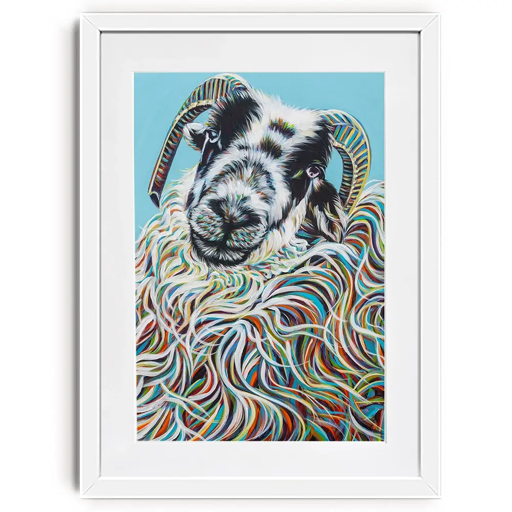 Colourful Ram Framed Art Print Colourful Ram Framed Art Print wall art product Carolee Vitaletti