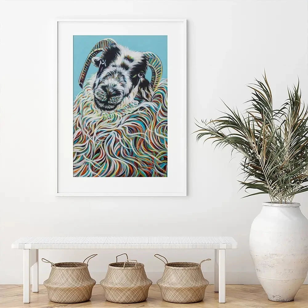 Colourful Ram Framed Art Print Colourful Ram Framed Art Print wall art product Carolee Vitaletti