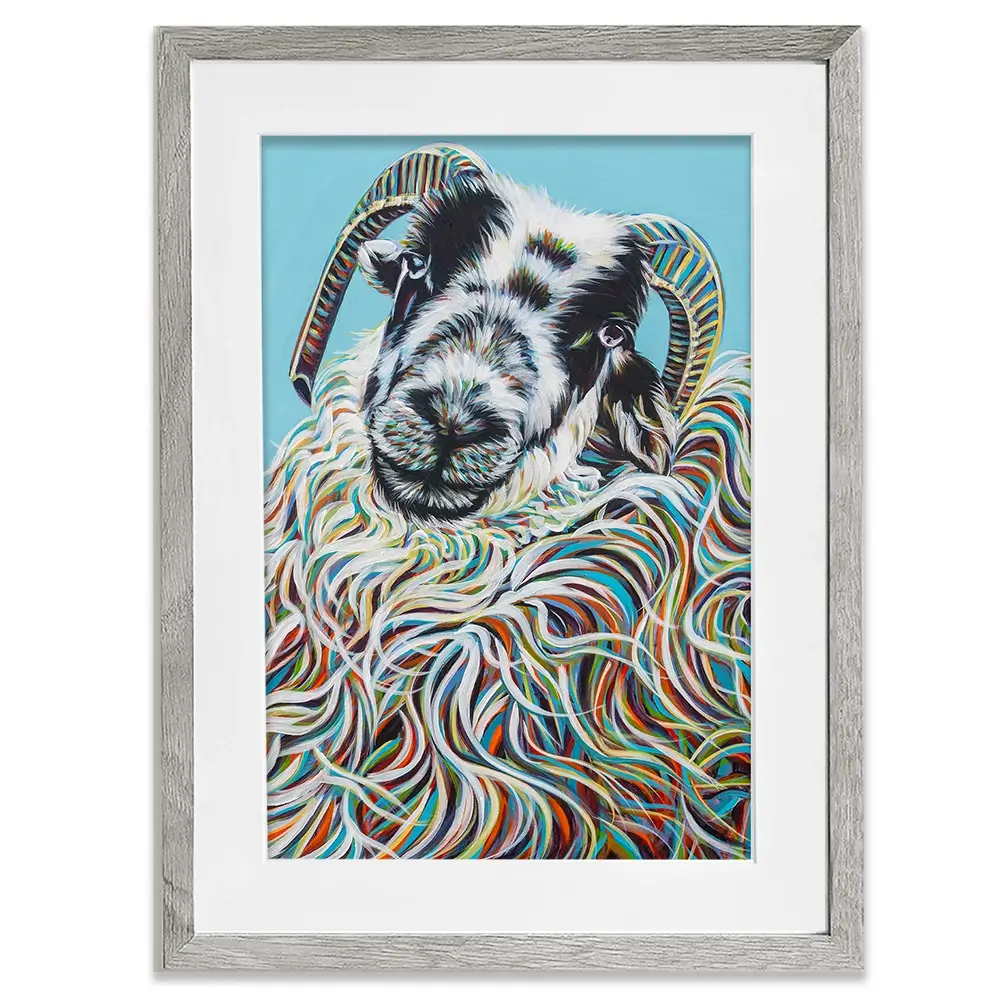 Colourful Ram Framed Art Print Colourful Ram Framed Art Print wall art product Carolee Vitaletti