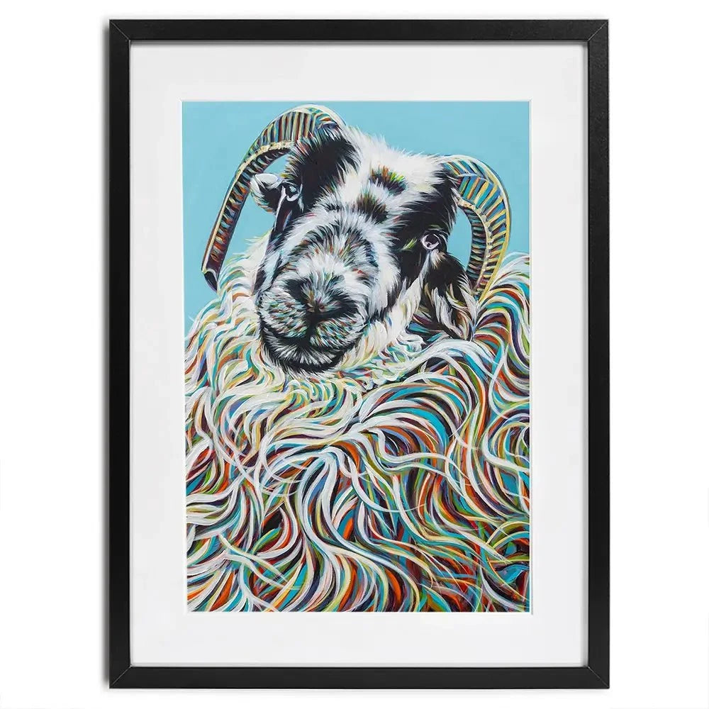 Colourful Ram Framed Art Print Colourful Ram Framed Art Print wall art product Carolee Vitaletti