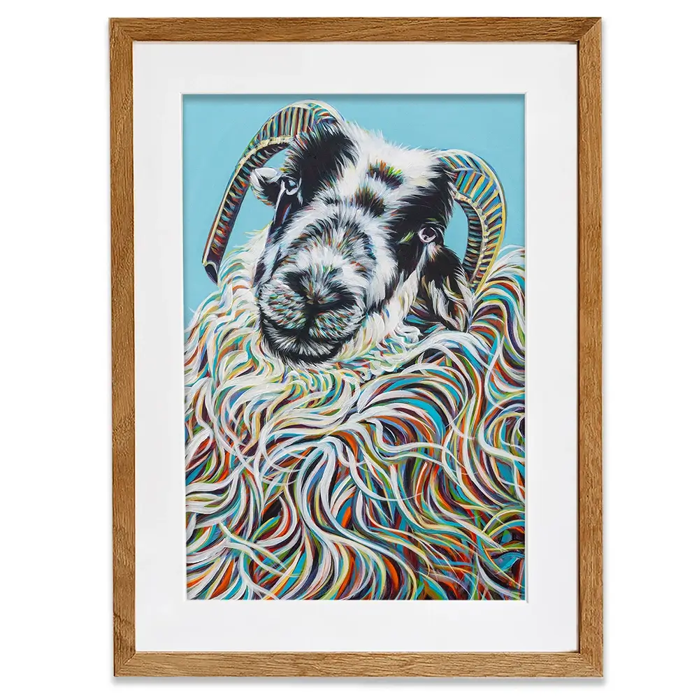 Colourful Ram Framed Art Print Colourful Ram Framed Art Print wall art product Carolee Vitaletti