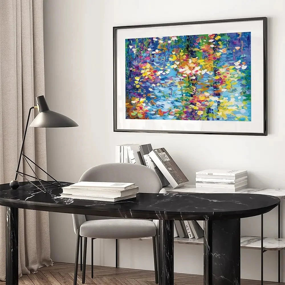 Colourful Reflections Framed Art Print Colourful Reflections Framed Art Print wall art product Leon Devenice