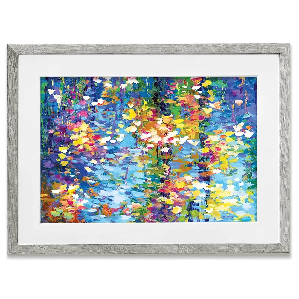 Colourful Reflections Framed Art Print Colourful Reflections Framed Art Print wall art product Leon Devenice