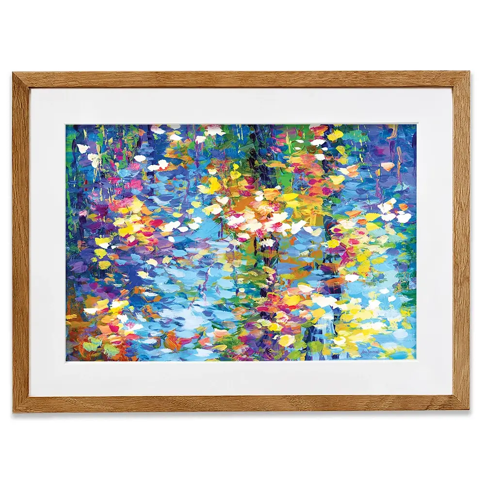 Colourful Reflections Framed Art Print Colourful Reflections Framed Art Print wall art product Leon Devenice
