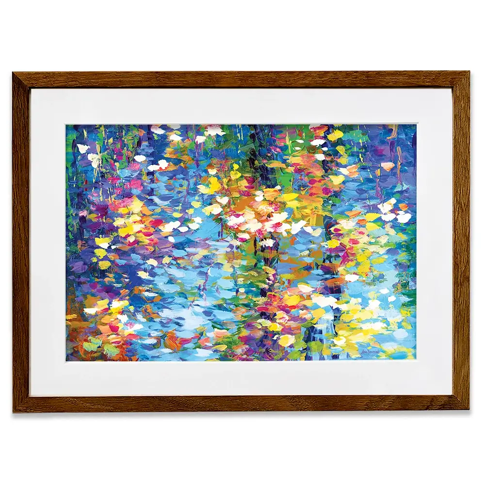 Colourful Reflections Framed Art Print Colourful Reflections Framed Art Print wall art product Leon Devenice