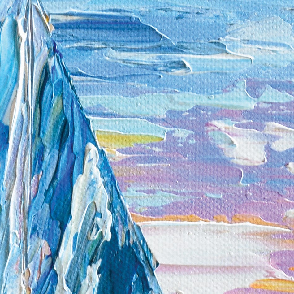 Colourful Sailing Boat Art Print wall art product Olga Tkachyk