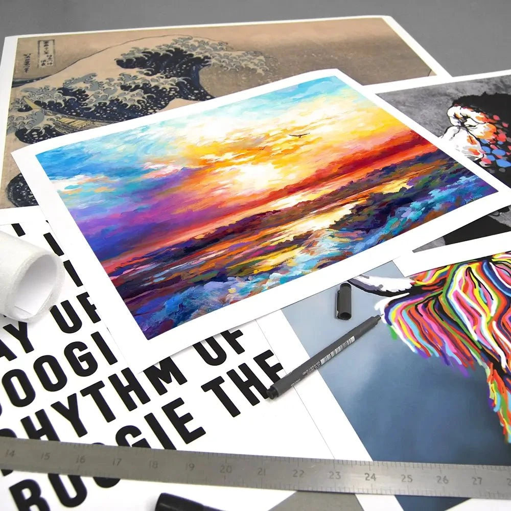 Colourful Sunset Art Print Colourful Sunset Art Print wall art product Leon Devenice