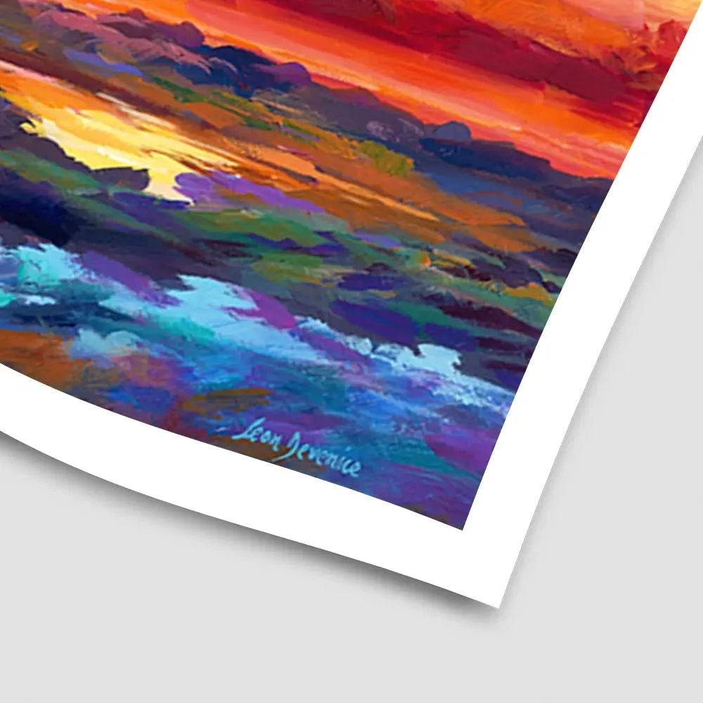 Colourful Sunset Art Print Colourful Sunset Art Print wall art product Leon Devenice