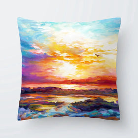 Colourful Sunset Cushion Colourful Sunset Cushion wall art product Leon Devenice