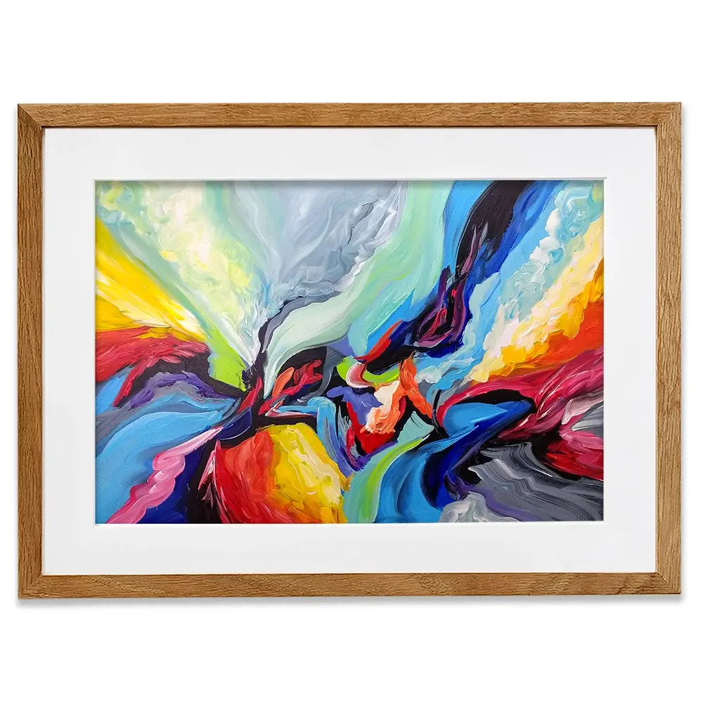 Colourful Symphony Framed Art Print Colourful Symphony Framed Art Print wall art product Olga Tkachyk