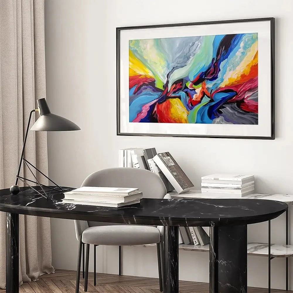 Colourful Symphony Framed Art Print Colourful Symphony Framed Art Print wall art product Olga Tkachyk