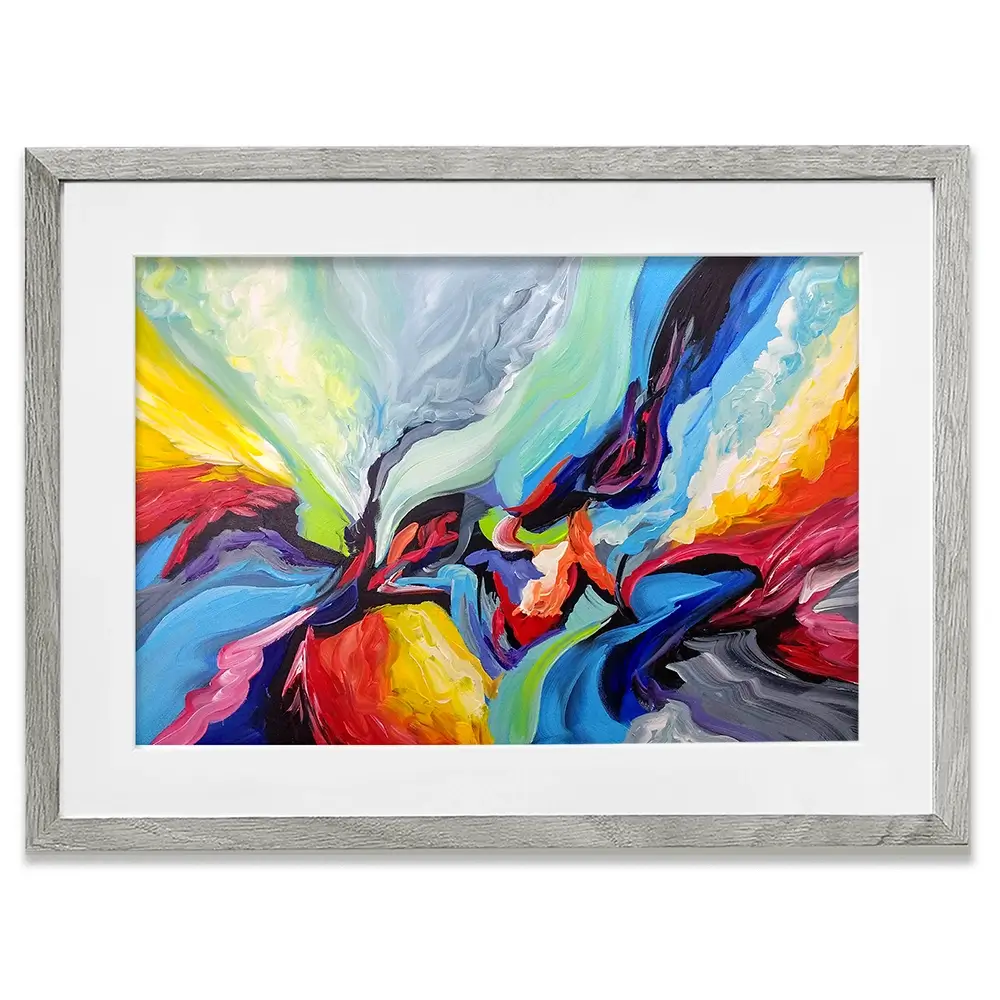 Colourful Symphony Framed Art Print Colourful Symphony Framed Art Print wall art product Olga Tkachyk