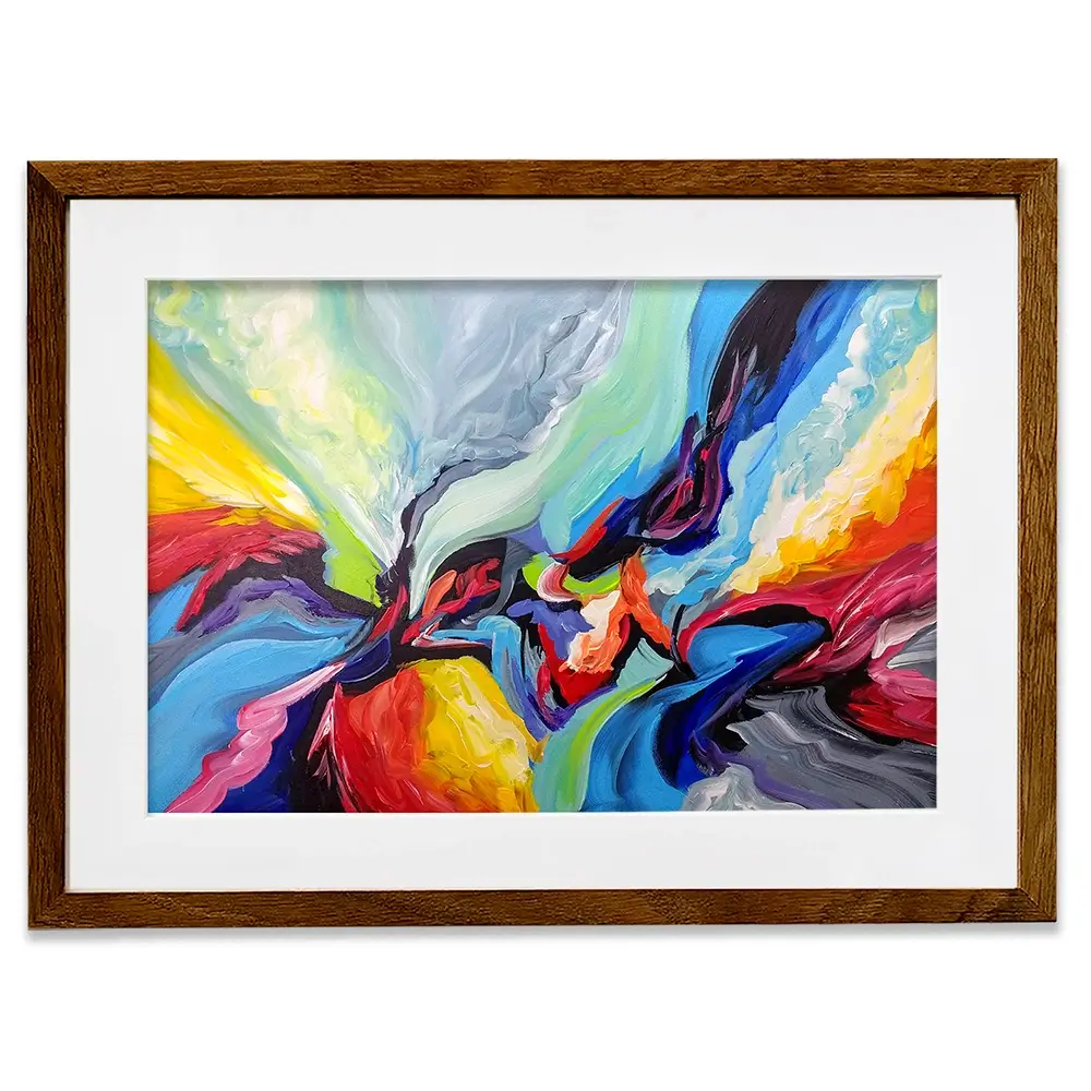 Colourful Symphony Framed Art Print Colourful Symphony Framed Art Print wall art product Olga Tkachyk