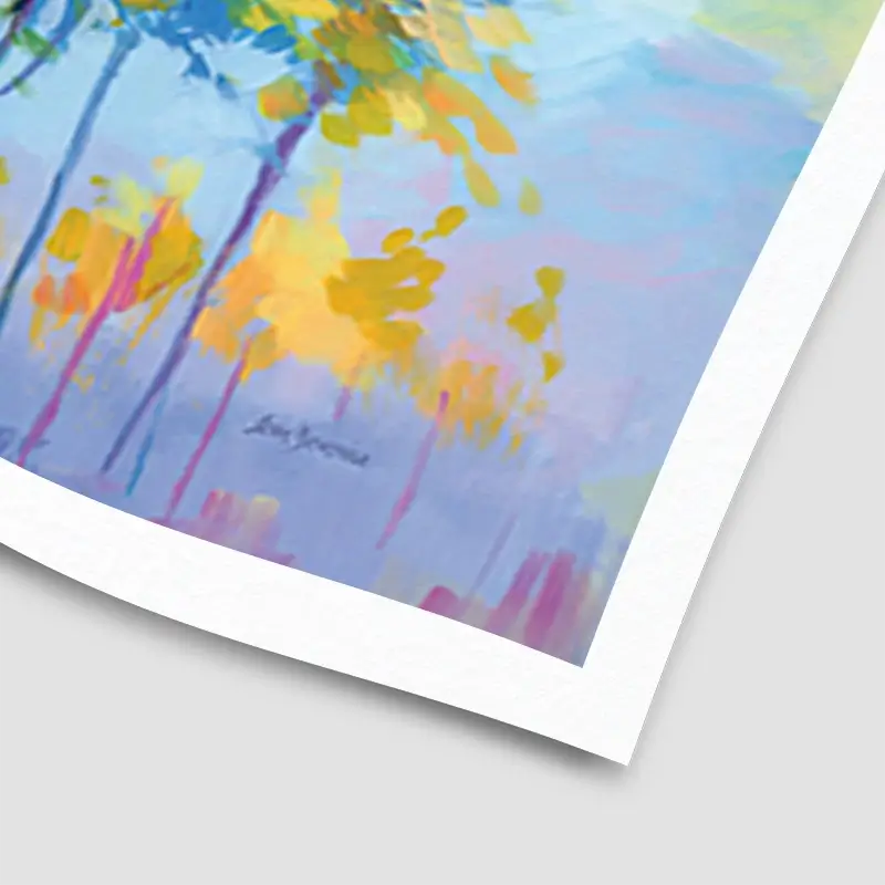 Colourful Tranquil Trees Art Print Colourful Tranquil Trees Art Print wall art product Leon Devenice