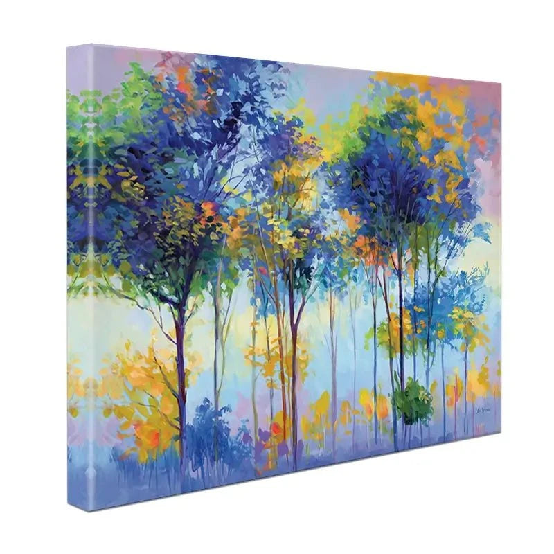 Colourful Tranquil Trees Canvas Print Colourful Tranquil Trees Canvas Print wall art product Leon Devenice