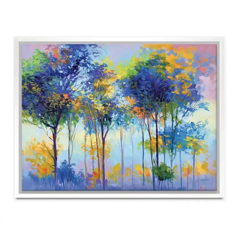 Colourful Tranquil Trees Canvas Print Colourful Tranquil Trees Canvas Print wall art product Leon Devenice