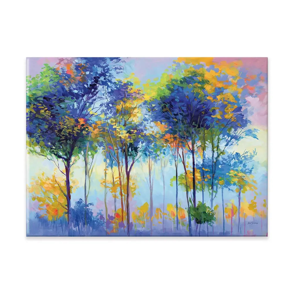 Colourful Tranquil Trees Canvas Print Colourful Tranquil Trees Canvas Print wall art product Leon Devenice