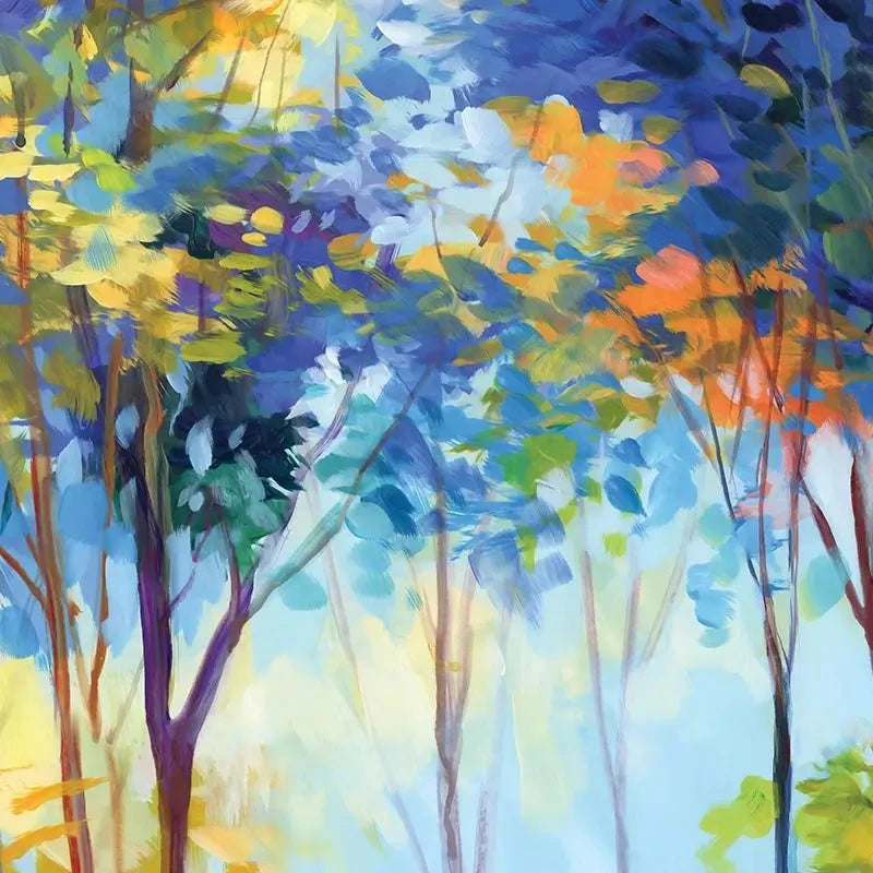 Colourful Tranquil Trees Framed Art Print Colourful Tranquil Trees Framed Art Print wall art product Leon Devenice