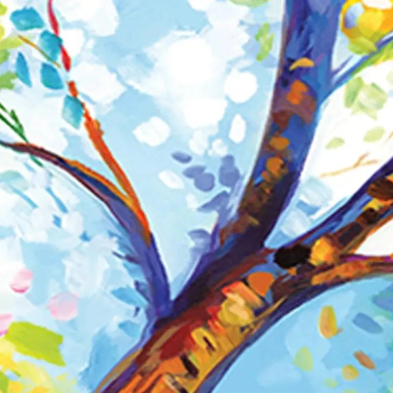 Colourful Tree Of Joy Canvas Print Colourful Tree Of Joy Canvas Print wall art product Leon Devenice