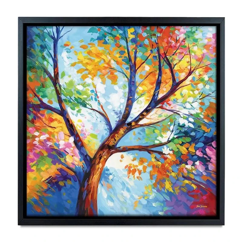 Colourful Tree Of Joy Canvas Print Colourful Tree Of Joy Canvas Print wall art product Leon Devenice