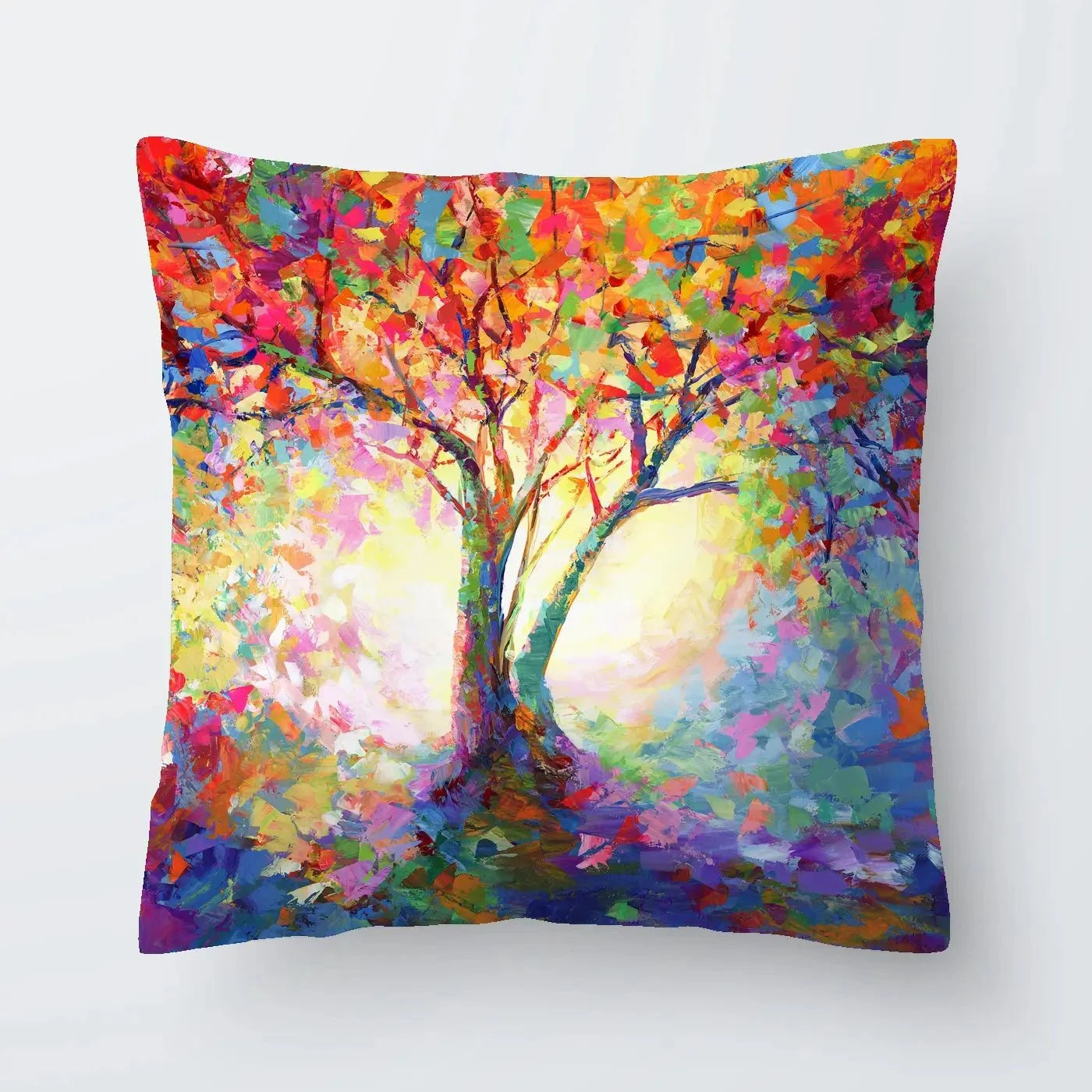 Colourful Tree Of Life Cushion Colourful Tree Of Life Cushion wall art product Leon Devenice