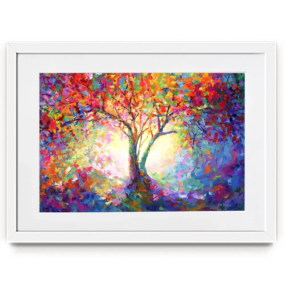 Colourful Tree Of Life Framed Art Print Colourful Tree Of Life Framed Art Print wall art product Leon Devenice