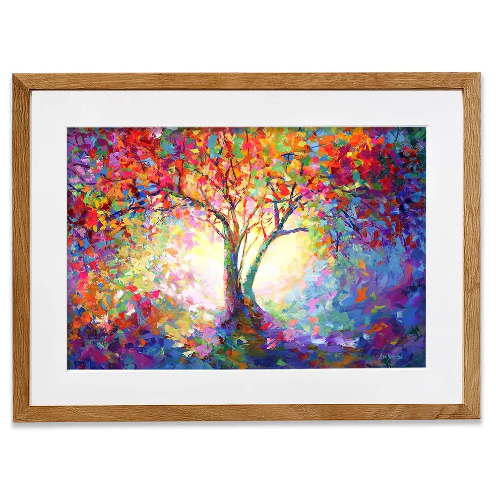 Colourful Tree Of Life Framed Art Print Colourful Tree Of Life Framed Art Print wall art product Leon Devenice