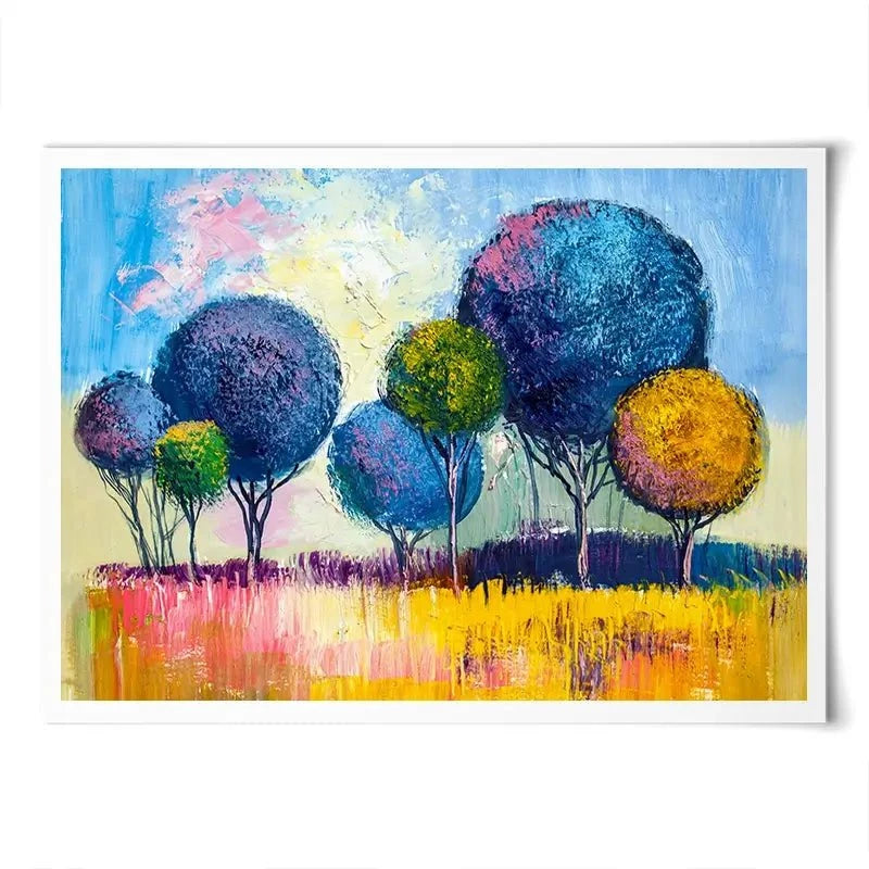 Colourful Trees Art Print Colourful Trees Art Print wall art product S-Belov / Shutterstock