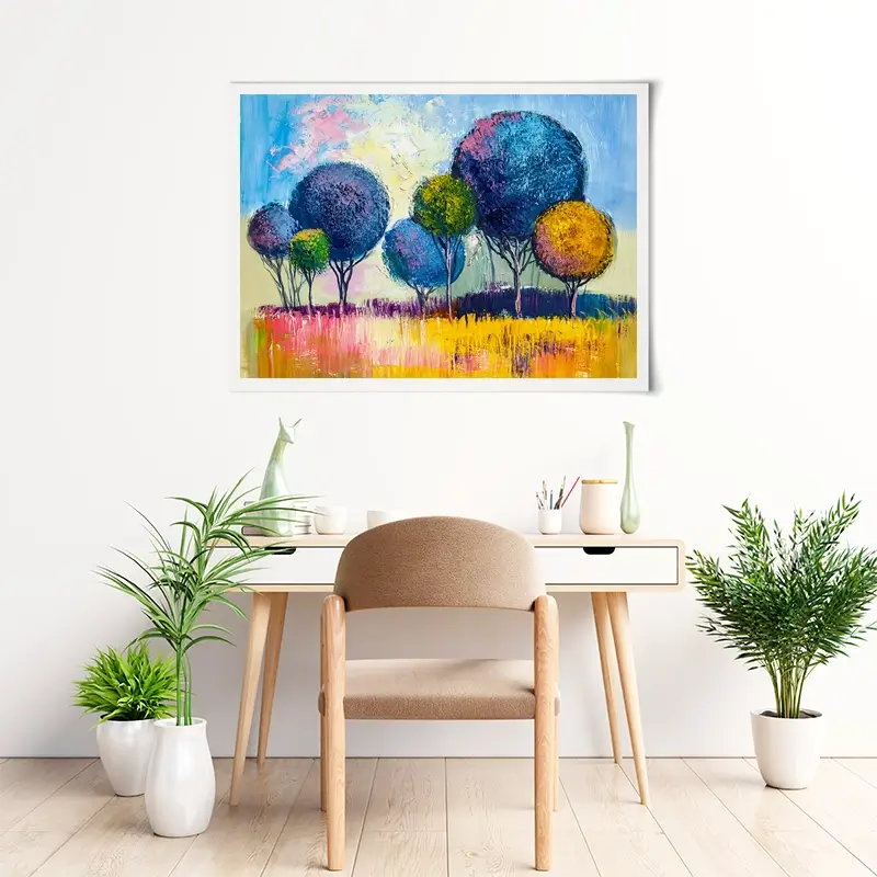 Colourful Trees Art Print Colourful Trees Art Print wall art product S-Belov / Shutterstock