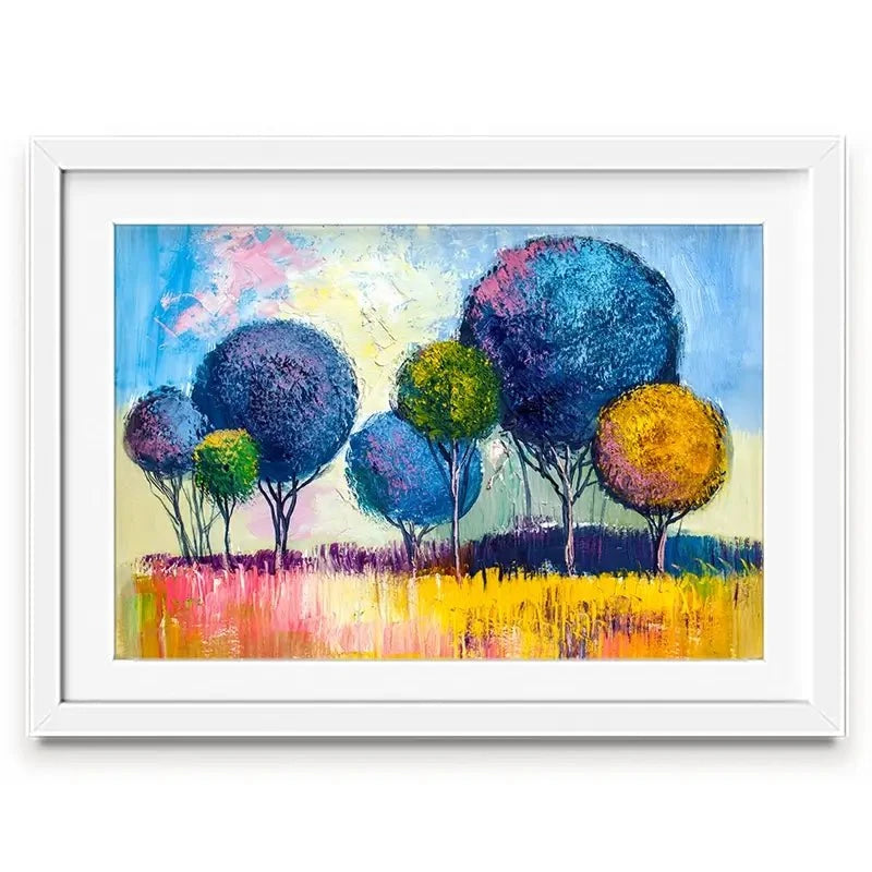 Colourful Trees Framed Art Print Colourful Trees Framed Art Print wall art product S-BELOV / Shutterstock