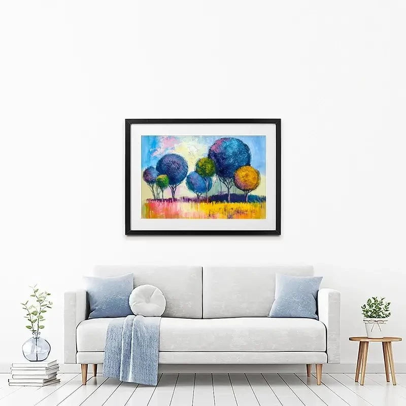 Colourful Trees Framed Art Print Colourful Trees Framed Art Print wall art product S-BELOV / Shutterstock