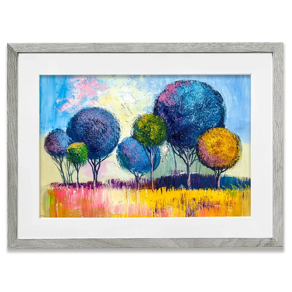 Colourful Trees Framed Art Print Colourful Trees Framed Art Print wall art product S-BELOV / Shutterstock
