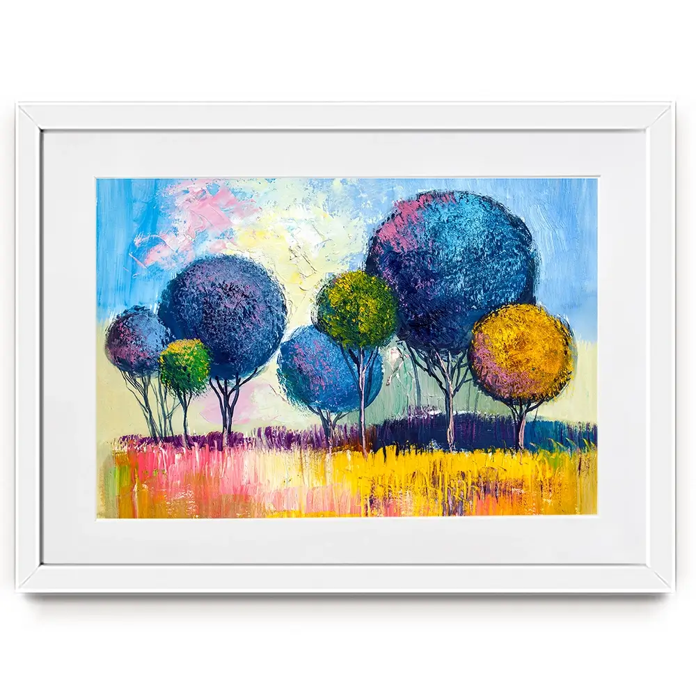 Colourful Trees Framed Art Print Colourful Trees Framed Art Print wall art product S-BELOV / Shutterstock