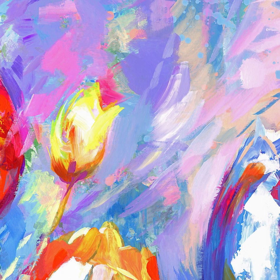 Colourful Tulips Art Print wall art product Leon Devenice