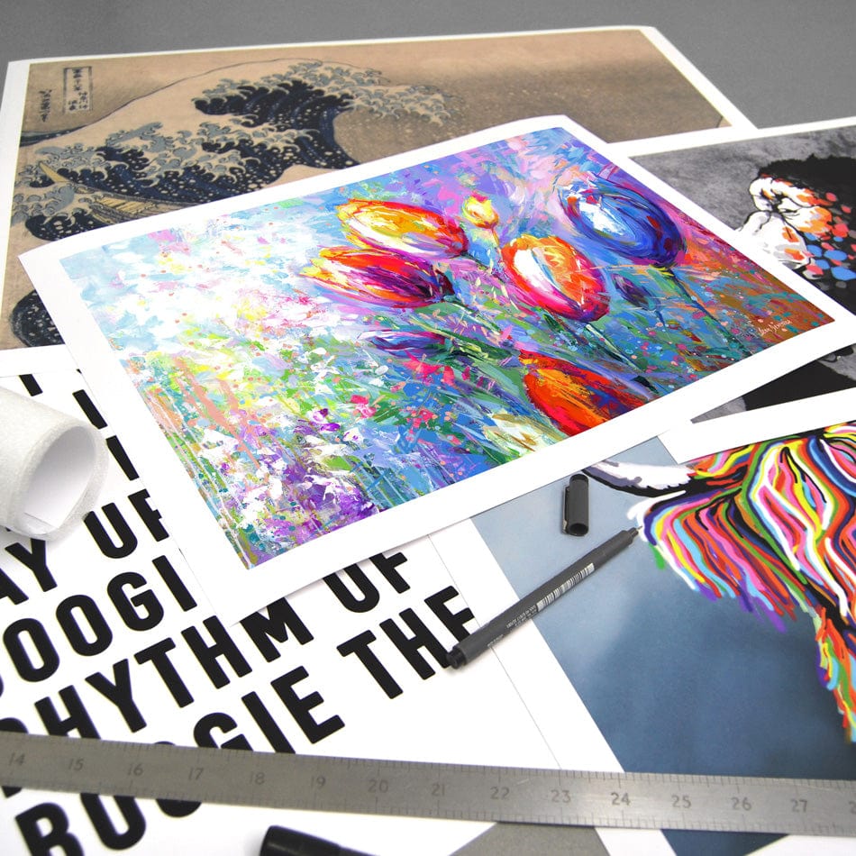 Colourful Tulips Art Print wall art product Leon Devenice