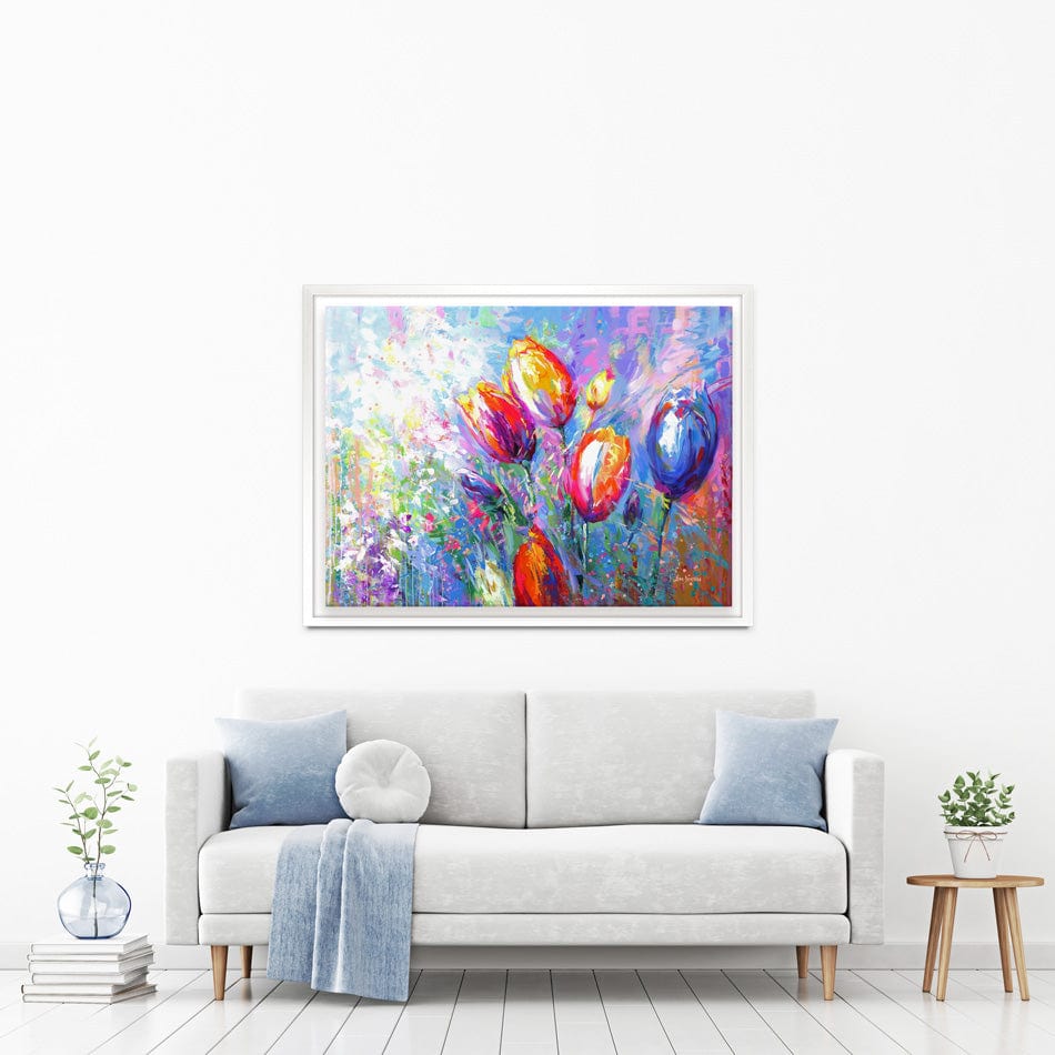 Colourful Tulips Canvas Print wall art product Leon Devenice