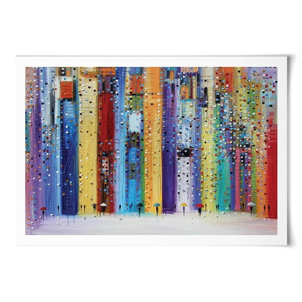 Colourful Umbrellas Art Print Colourful Umbrellas Art Print wall art product Ekaterina Ermilkina