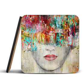 Colourful Vibes Coaster Set Rainbow Soul Tree Coaster Set | Rainbow Soul Tree Art Coasters wall art product Studio Paint-Ing